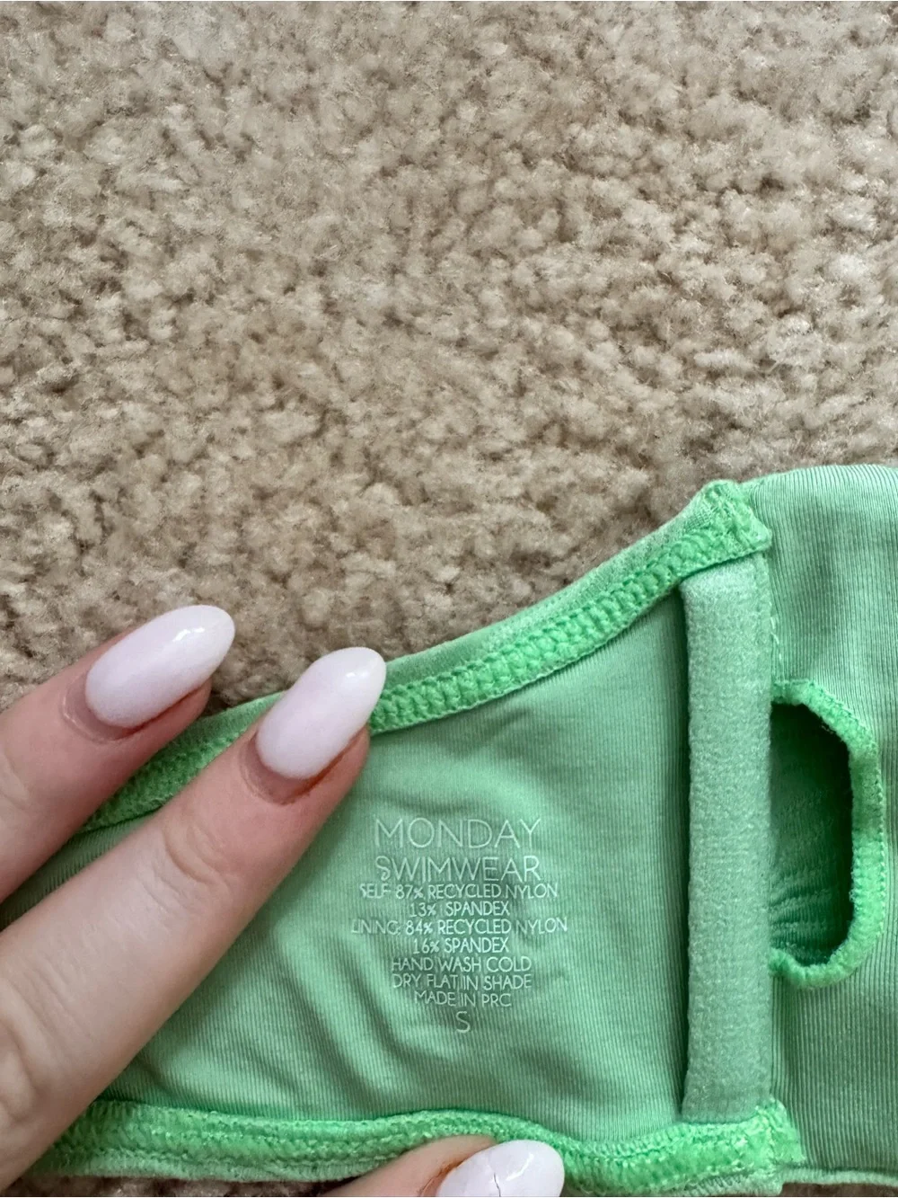 Monday Swimwear Pistachio Wave Bikini